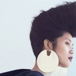 COVET: Givenchy Shiny Pale Gold Metal Flat Earrings